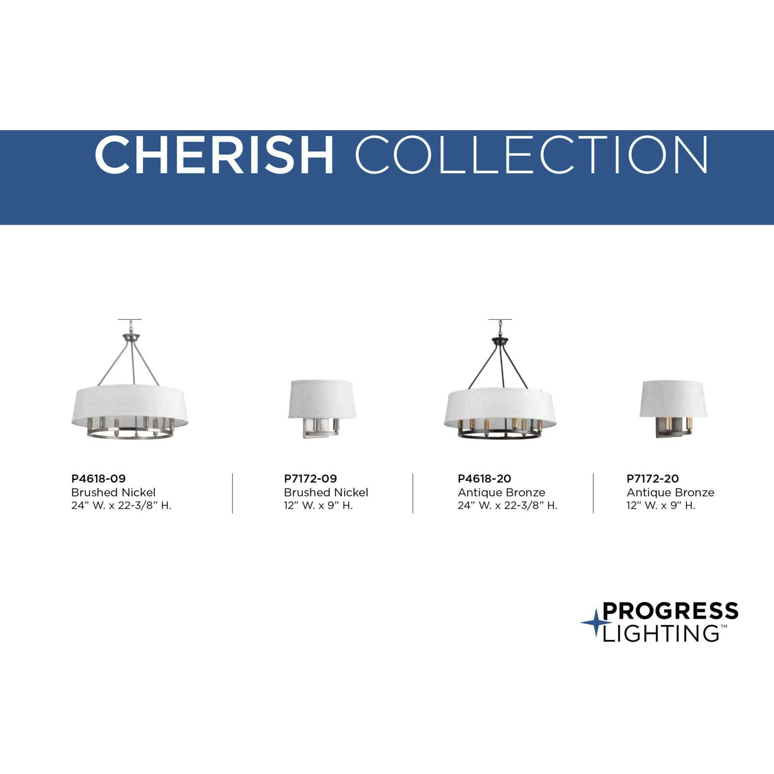 Cherish 6 Light 24 inch Antique Bronze Chandelier Ceiling Light